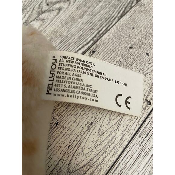 Kellytoy Giraffe Lovey 18x14”Stuffed Plush Security Blanket Soft Rattle Baby Toy - Picture 5 of 7